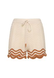 Shorts Junie In Maglia Di Cotone Texturizzata