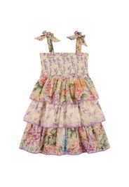 Floral Print Cotton Muslin Dress