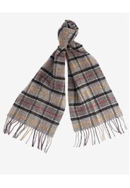Sciarpa Barbour grigia tartan check in pura lana