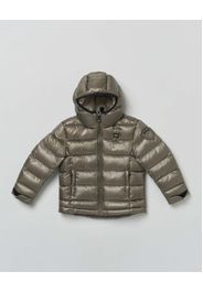 Piumino Blauer militare in nylon ripstop imbottito con cappuccio