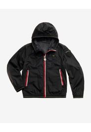 Giacca a vento Blauer Dodge nera con dettagli rossi