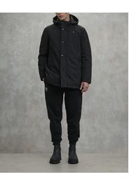 Parka Chester Blauer nero con cappuccio staccabile in neoprene tecnico stretch imbottito in piuma