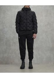 Piumino Piery Blauer nero con cappuccio fisso e trapuntatura spinata effetto 3D laserato