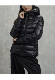 Piumino nero Blauer Modello Carroll in nylon idrorepellente micro rip con cappuccio