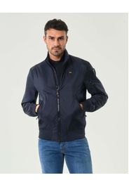 Bomber Blauer in leggero nylon micro ripstop blu
