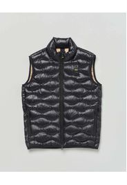 Piumino gilet Blauer Danny nero trapuntato ad onde