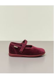 Ballerine in velluto bordeaux con cinturino 23-27