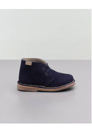 Polacchino blu in pelle scamosciata