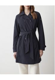 Trench Colmar Originals blu in softshell stretch impermeabile sciancrato in vita con cintura