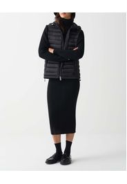 Giaccone nero imbottito Colmar Originals con maniche in maglia a coste e cappuccio fisso