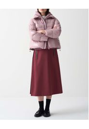 Piumino rosa Colmar Originals in tessuto trapuntato effetto glossy imbottito in piuma naturale con collo alto