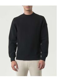 Felpa girocollo Colmar Originals nera in misto viscosa con lavorazione jacquard diagonale