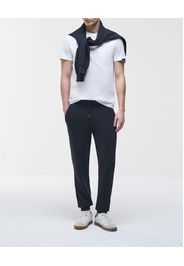 Pantalone blu Colmar Originals in felpa con lavorazione ottoman millerighe