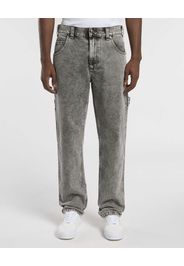 Jeans Work Carpenter in puro cotone lavaggio grigio stone washed