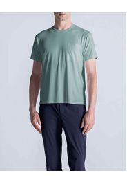 T-shirt mezza manica Duno salvia in tessuto tecnico stretch con taschino