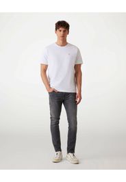 Jeans skinny Guess grigio antracite in cotone elasticizzato con baffature