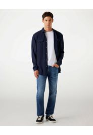 Jeans slim Guess blu in cotone elasticizzato lavaggio medio stone washed