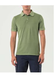Polo mezza manica Impure salvia in micro piquet di cotone stretch