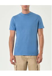 T-shirt mezza manica Impure celeste in micro piquet di cotone stretch