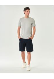Bermuda work Impure blu in puro cotone