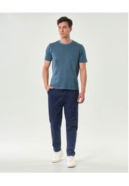 Pantalaccio blu Impure in gabardina di cotone stretch