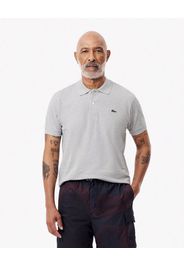 Polo Lacoste grigio melange classic fit L.12.64 in petit piqué