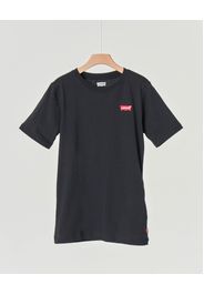 T-shirt Levi's nera mezza manica con logo batwing piccolo