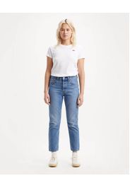 Jeans 501 cropped blu medio in cotone