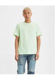 T-shirt verde acqua mezza manica tinta unita