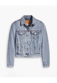 Giubbino Original Truck in denim di cotone stretch lavaggio chiaro stone washed