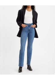 Jeans bootcut modello 725 a vita alta in cotone stretch lavaggio medio