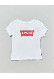 T-shirt Levi's bianca a maniche corte con logo batwing rosso