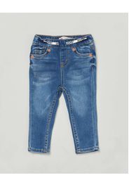 Jeans Levi's skinny lavaggio medio stone washed in cotone stretch con coulisse