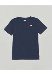 T-shirt Levi's blu mezza manica con mini logo rosso