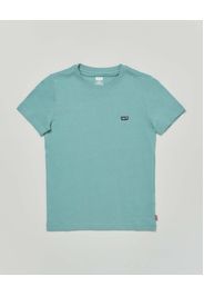 T-shirt Levi's verde petrolio mezza manica con mini logo blu