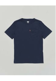 T-shirt Levi's blu mezza manica con taschino applicato al petto