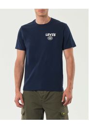 T-shirt Levi's blu standard fit con logo gommato sul petto