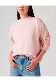 Felpa rosa Levi's® in misto cotone felpato con logo ricamato sul petto tono su tono