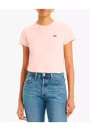 T-shirt rosa Levi's® in cotone con micro logo Batwing ricamato sul petto