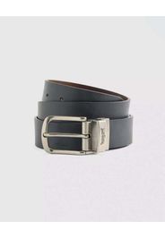 Cintura Levi's in pelle nera reversibile in marrone