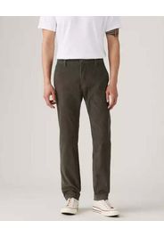 Pantalone chino Levi's color fango in velluto di cotone stretch a costine