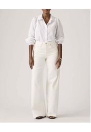 Jeans 728 High Rise Levi's bianco con gamba larga