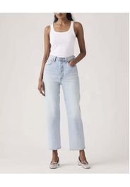 Jeans Ribcage Levi's a vita alta con gamba dritta e lavaggio bleached