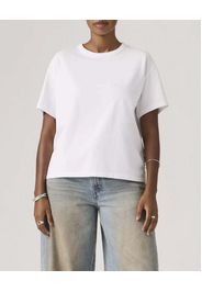 T-Shirt Vintage Levi's a maniche corte bianca in cotone con scollo a giro