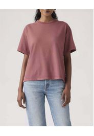 T-Shirt Vintage Levi's a maniche corte color malva in cotone con scollo a giro