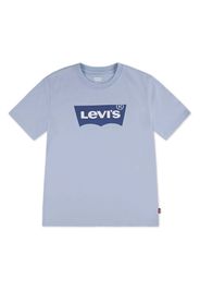 T-shirt Levi's azzurra mezza manica con logo batwing blu
