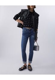 Jeans skinny lavaggio medio stone washed Liu Jo con strass