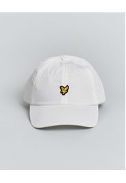 Berretto baseball bianco Lyle & Scott con logo aquila gialla davanti