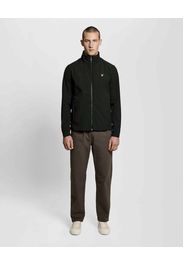 Giubbino sailor Lyle & Scott nero in softshell elasticizzato