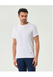 T-shirt Manuel Ritz bianca mezza manica in cotone stretch